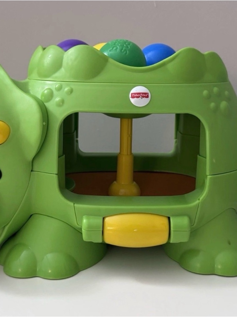 Fisher-Price Poppin’ Triceratops dinosaur ball popper toy 4 balls(Tested)